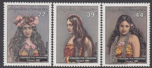 French Polynesia 411-413 MNH CV $2.10