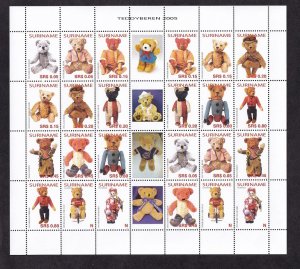 Surinam   #1322  MNH 2005  sheet with  2 blocks of 12  teddy bears