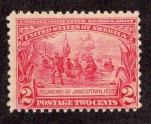 US #329 Two Cent Jamestown AVG/MNH ~jm-1873