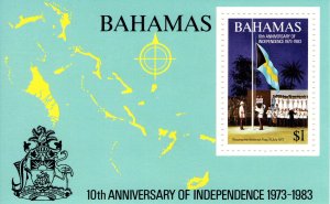 Bahamas 1983 10th Anniv. Of Independence, Miniature Sheet [Mint]