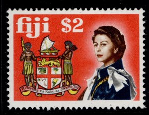 FIJI QEII SG407, $2, NH MINT.