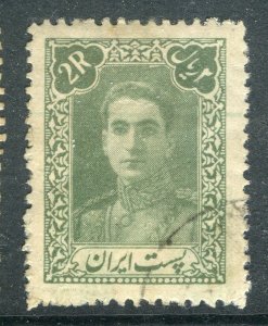 IRAN; 1942-45 early Reza Shah Pahlavi issue fine used 2R. value