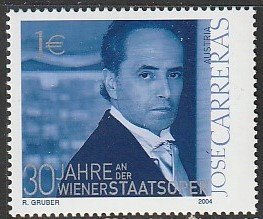 2004 Austria - Sc 1947 - MNH VF - 1 single - Jose Carreras, Opera