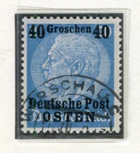 GERMANY; POLISH OCC. 1939 Hindenburg surcharged issue used 40g. value