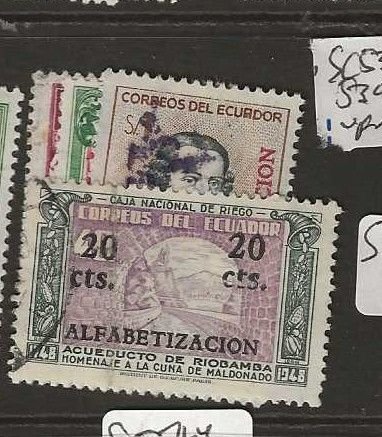 ECUADOR   SC535-537, 539-540          VFU          P0403B H