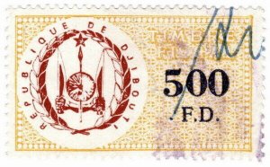 (I.B) Djibouti Revenue : Duty Stamp 500F