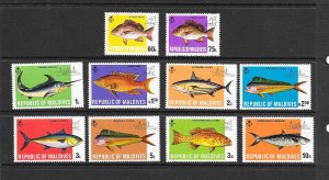 FISH - MALDIVES #436-45 MNH