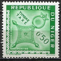 Niger; 1962: Sc. # J22: MLH Single Stamp