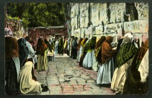 Russian Stamps Jerusalem Postcard Praying At The Wall Mint