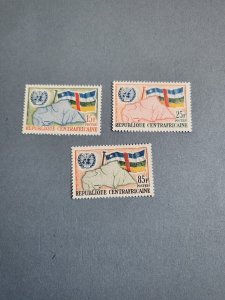 Stamps Central African Republic Scott #14-6 nh