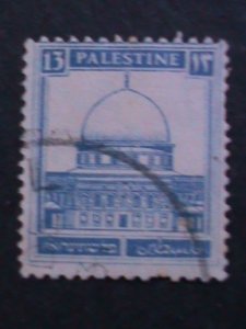 ​PALESTINE-1927- SC#76-MOSQUE OF OMAR-USED VF 96 YEARS OLD-FANCY CANCEL