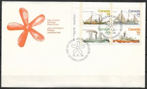 1978 Canada 779a Sailing Ships: Ice Vessels FDC