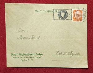 WW2 WWII Nazi German Third Reich Cover Germany Berlin special cancel 1939