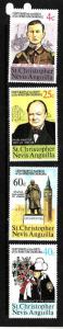 St. Kitts-Nevis-Sc#290-3-Unused NH set-Winston Churchill-1974-