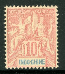 Indo-China 1900 French Colony 10¢ Red Scott # 9 Mint C255