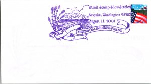 United States, Washington, Slogan Cancel, Flowers