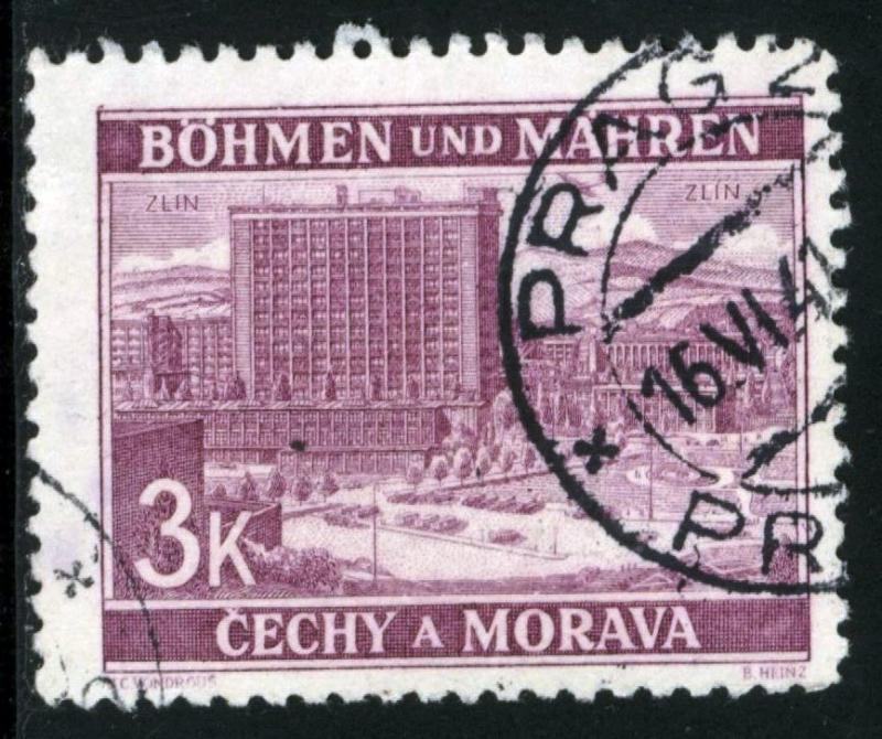 BOHEMIA & MORAVIA - #35 - USED - 1939 - BOHMOR018AFF1