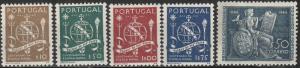 Portugal #658-61, 670  F-VF Unused  CV $7.75  (A17791)