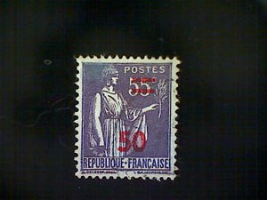 France, Scott #401, used, 1941, Peace with Olive Branch (Paix) overprint, 50cts