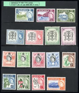 Jamaica Stamps # 159-74 MNH XF Scott Value $92.00