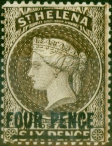 St Helena 1890 4d Pale-Brown SG43 Fine VLMM