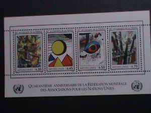 ​UNITED NATIONS-1986 SC#150-WORLD FEDERATION ASSOCIATION 40TH ANNIV-GENEVA VF-