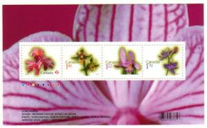 Canada - #2356 FLOWERS SOUVENIR SHEET 2010 Rates - MNH