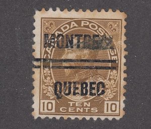 Canada Precancel Montreal 4-118 