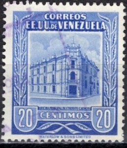 Venezuela 1953; Sc. # 654; Used Single Stamp