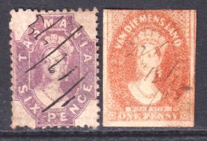 AUSTRALIA TASMANIA COLLECTION LOT YOU IDENTIFY AND GRADE H