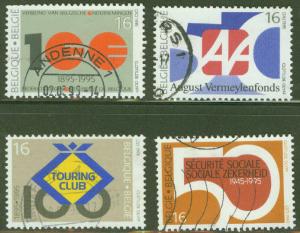 Belgium Scott 1569-72 used 1995 stamp set