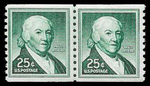 PCBstamps  US #1059A Line Pair 50c(2x25c)Paul Revere, MNH, (13)