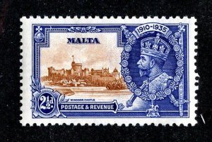 1935 Malta Sc.# 185 mlh* cv $2 ( JUB 40 )