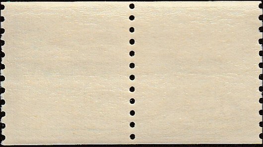 # 1054ba DRY PRINT SMALL HOLES MINT NEVER HINGED Line Pair ( MNH ) GEORGE WAS...