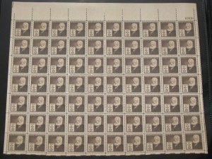 US #893 10¢ Alexander Graham Bell – Famous American Inventor, Complete sheet
