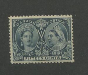 Queen Victoria 1897 Canada 15c Blue Stamp #58 Scott Value $675