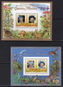 British Virgin Islands 1986 Concorde/Mushrooms/Butterflies/Birds 2 SS Perforated