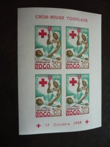 Stamps - Togo - Scott# B12a,B13a,B14a - Mint Hinged Souvenir Sheet Set of 3