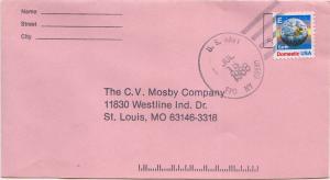 United States Fleet Post Office [25c] E Earth 1988 U.S. Navy FPO NY 09540 Rot...