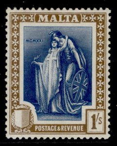 MALTA GV SG134, 1s indigo & sepia, M MINT. Cat £17.