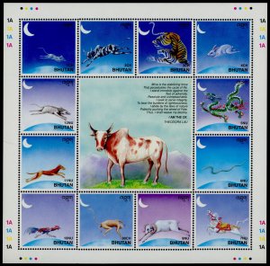 Bhutan 1147 MNH Signs of the Chinese Zodiac