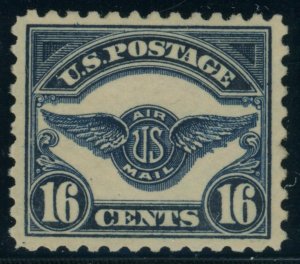 US Stamp #C5 Air Service Emblem - PSE Cert - Mint REGUMMED & REPERFORATED