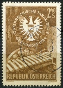 Austria Sc#638 Used, 2.40s dk ol bis,  (1959)