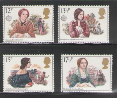 Great Britain Sc 915-8 1980 Victorian novelists stamps NH