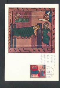 D456302 Spain Maximum Card Christmas 1971