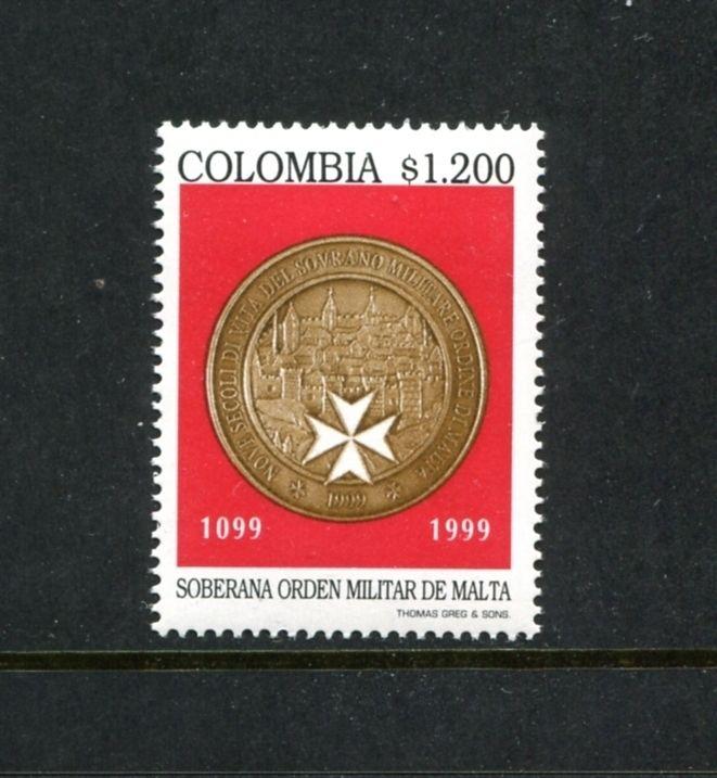 Colombia 1156, MNH, Sovereign Military Order of Malta 1999. x23462