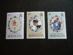 Stamps - Bermuda - Scott# 412-414 - Mint Never Hinged Set of 3 Stamps