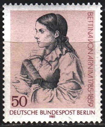 West Berlin. 1985. 730. Bettina von Arnim, writer. MNH.