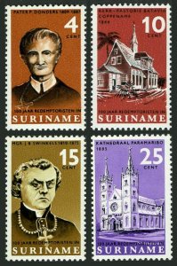 Surinam 333-336,MNH.Michel 494-497. Redemptorist Mission-100,1966.Fathers,Church