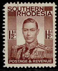 SOUTHERN RHODESIA GVI SG42, 1½d red-brown, LH MINT.